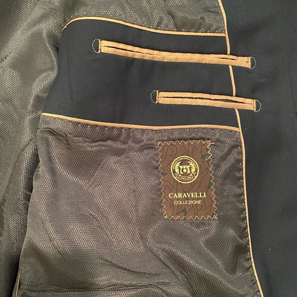 Caravelli Men’s 52L/48W Navy Suit - Picture 5 of 10